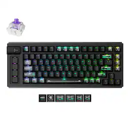 Keychron - Lemokey L1 HE Wireless Magnetic Switch Custom Gaming Keyboard - Black
