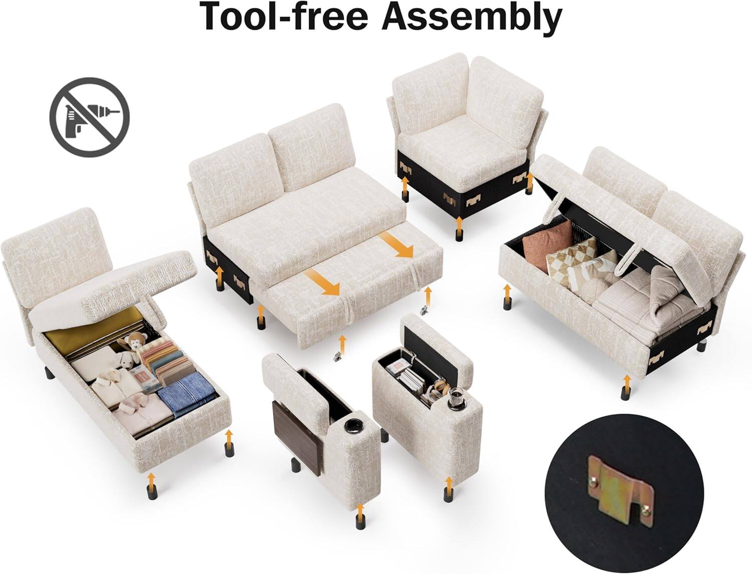 Tool-free Assembly