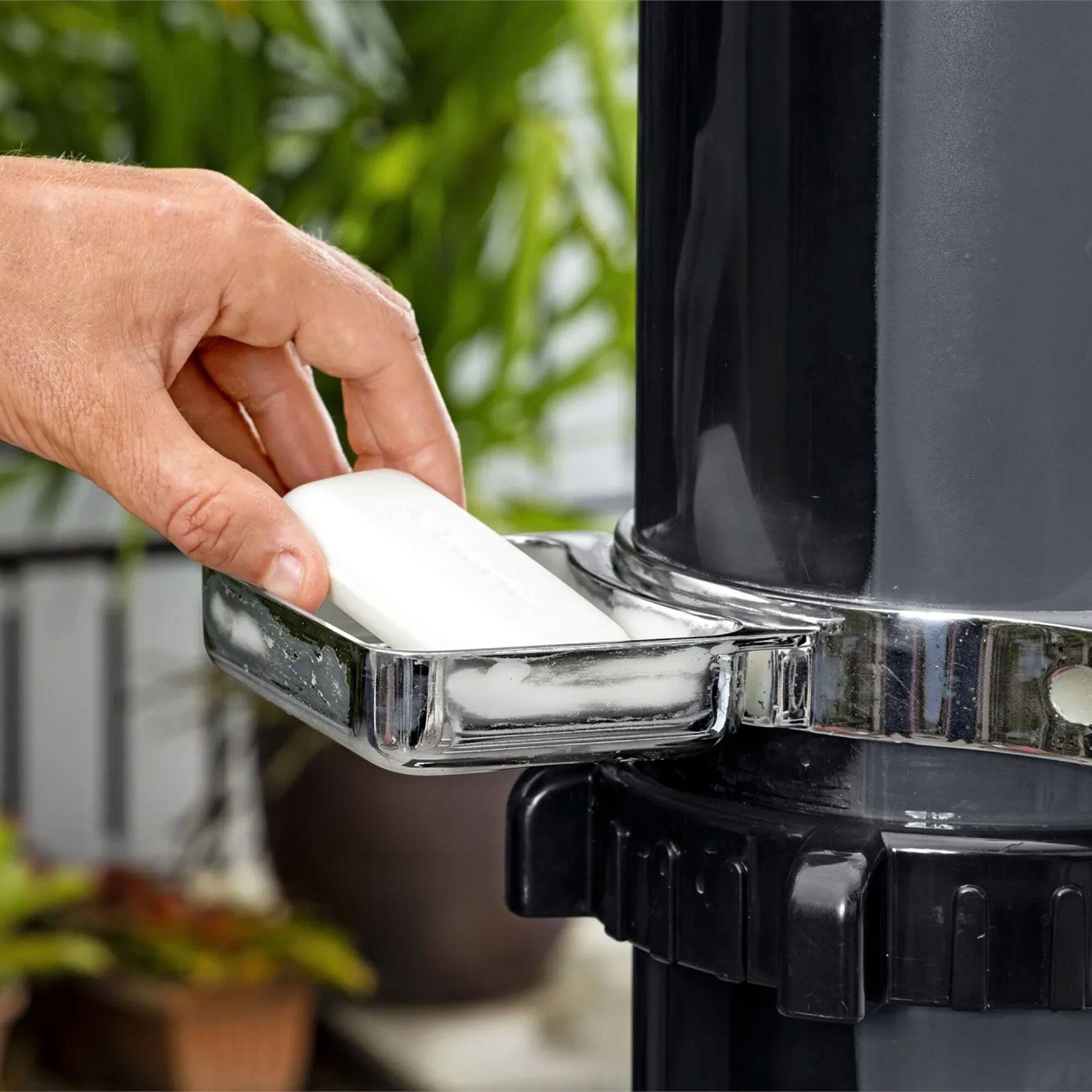 Alt View 3. Bestway - Bestway SolarFlow 9.2 Gallon Solar Heat Outdoor Shower with Adjustable Settings - Gray.