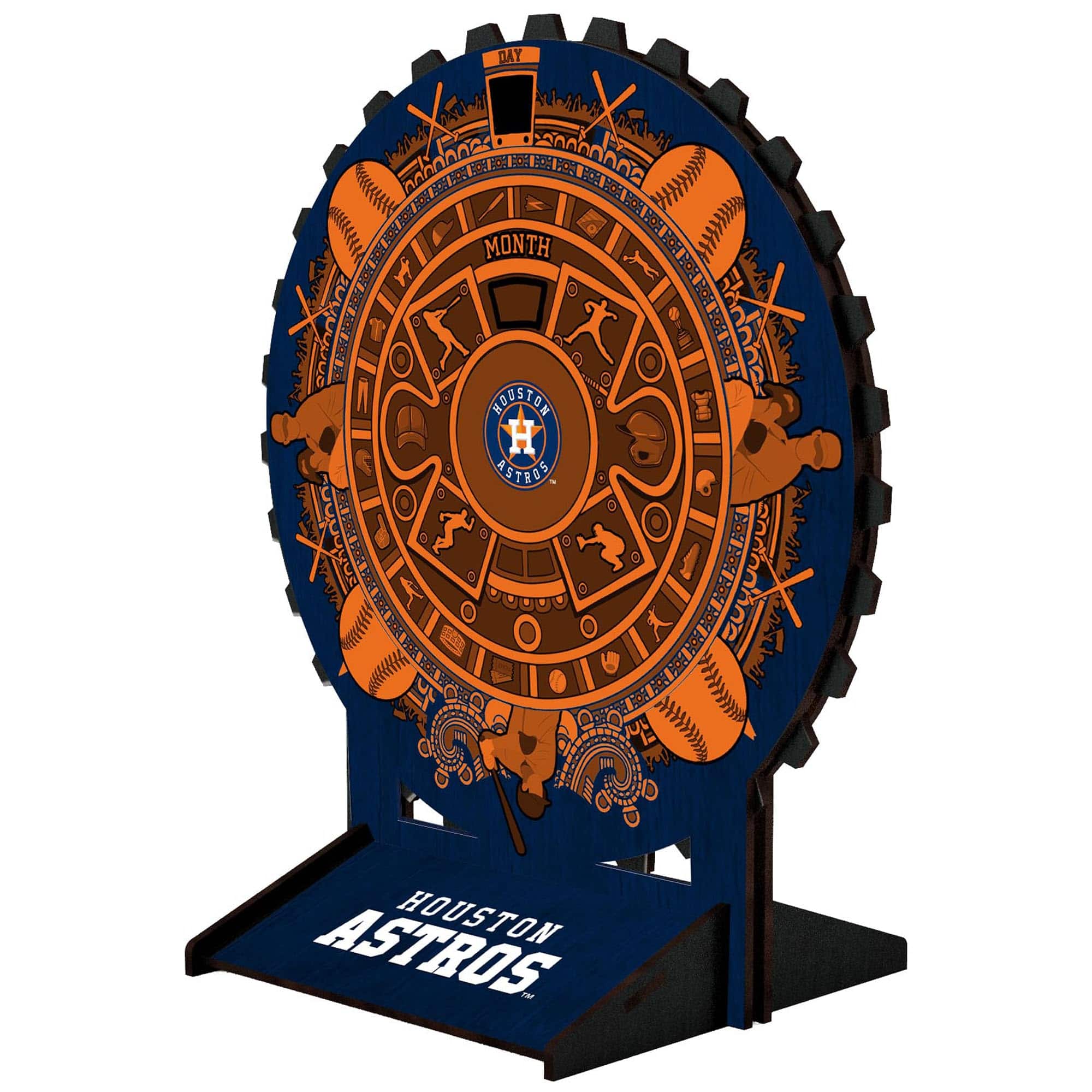 Fan Creations - Houston Astros Aztec Circle Desk Calendar - Multicolor