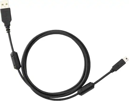 Front. OM System - USB Data Transfer Cable for DS-40, DS-50, DS-60, DS-61 & DS-71 Voice Recorders - Black.