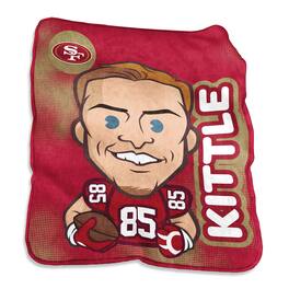 Logo Brands - George Kittle San Francisco 49ers 50" x 60" Player Caricature Throw Blanket - Multicolor
