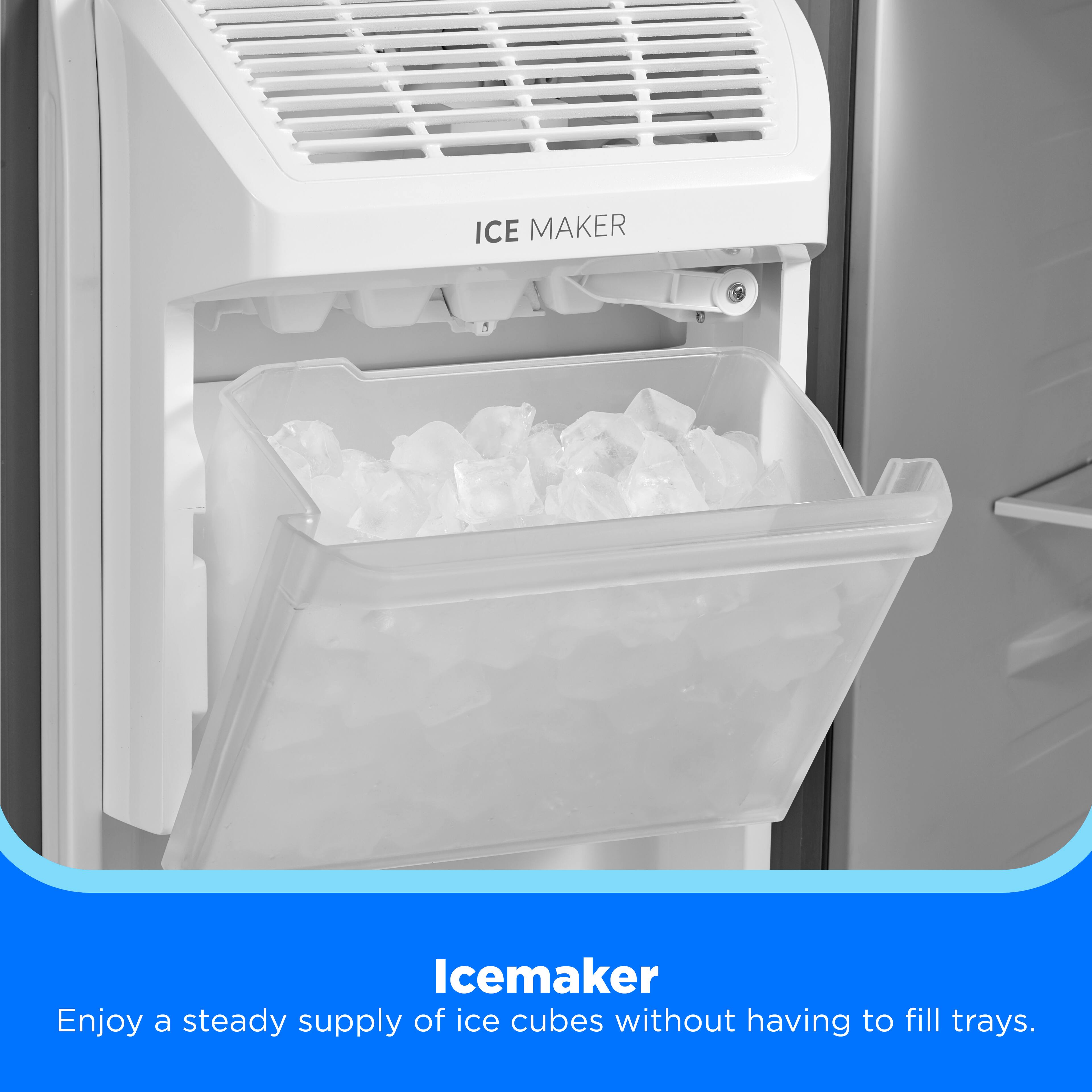 ICE MAKER

Icemaker
Enjoy a steady supply of ice cubes without having to fill trays.