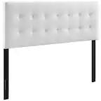 Front. Modway - Lily Upholstered Vinyl Full Headboard by Modway - White.
