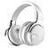 Front. PRIMEPLUS - E7 Active Noise Cancelling Headphones, Wireless Bluetooth Headphone with Microphone, 30 Hours Playtime for Travel/Work - White.