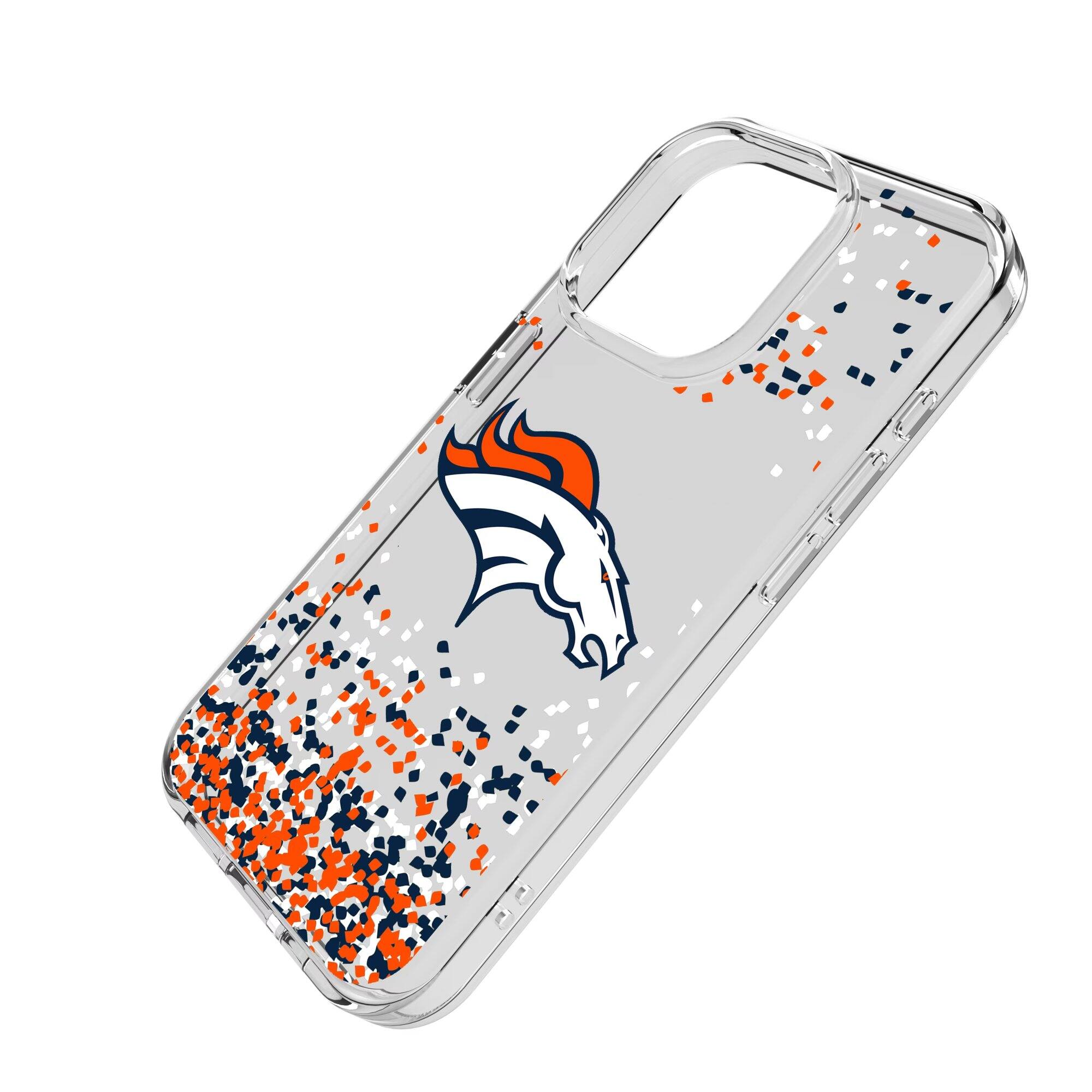 Alt View 1. Keyscaper - iPhone Clear Case with Confetti Design - 15 Pro Max - Multicolor.