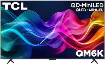 TCL - 65" Class QM6K Series 4K UHD HDR QD Mini LED Smart TV with Google TV (2025)