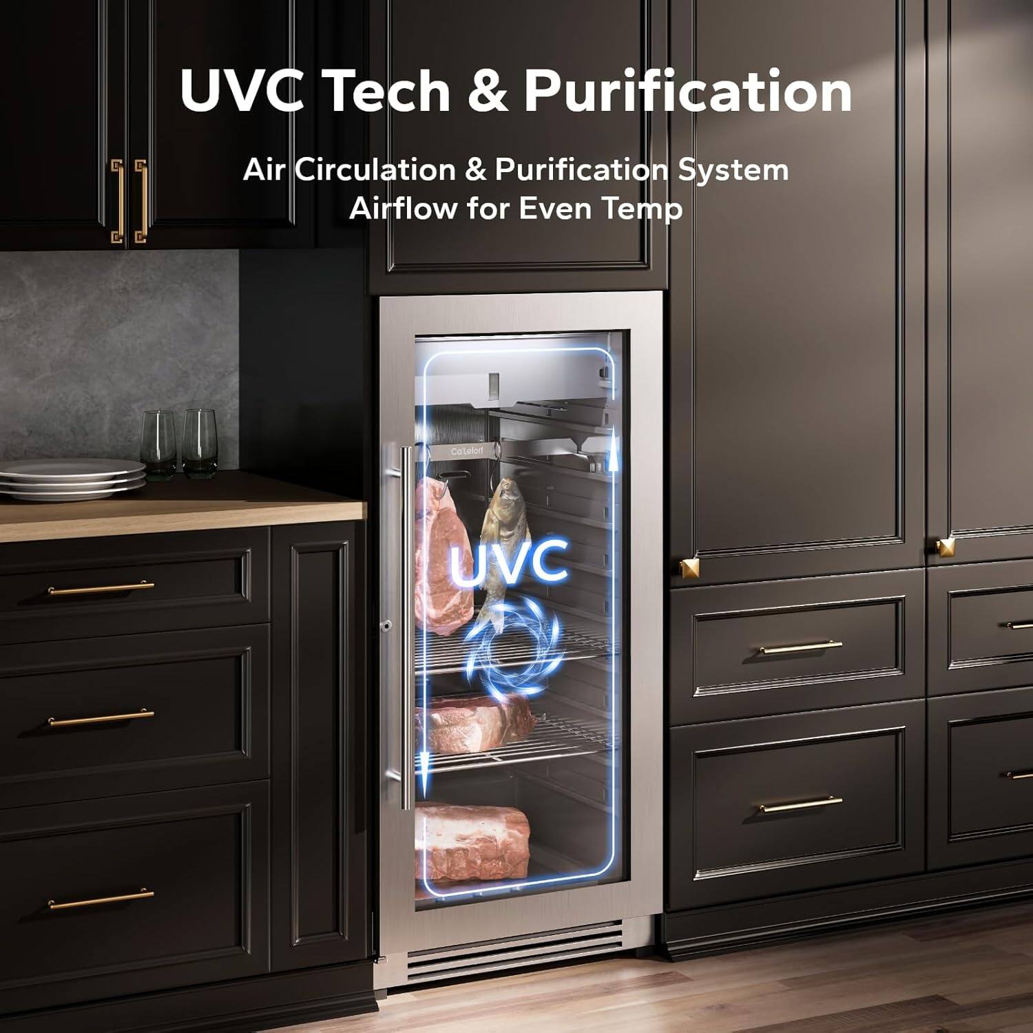 UVC Tech & Purification  
Air Circulation & Purification System  
Airflow for Even Temp