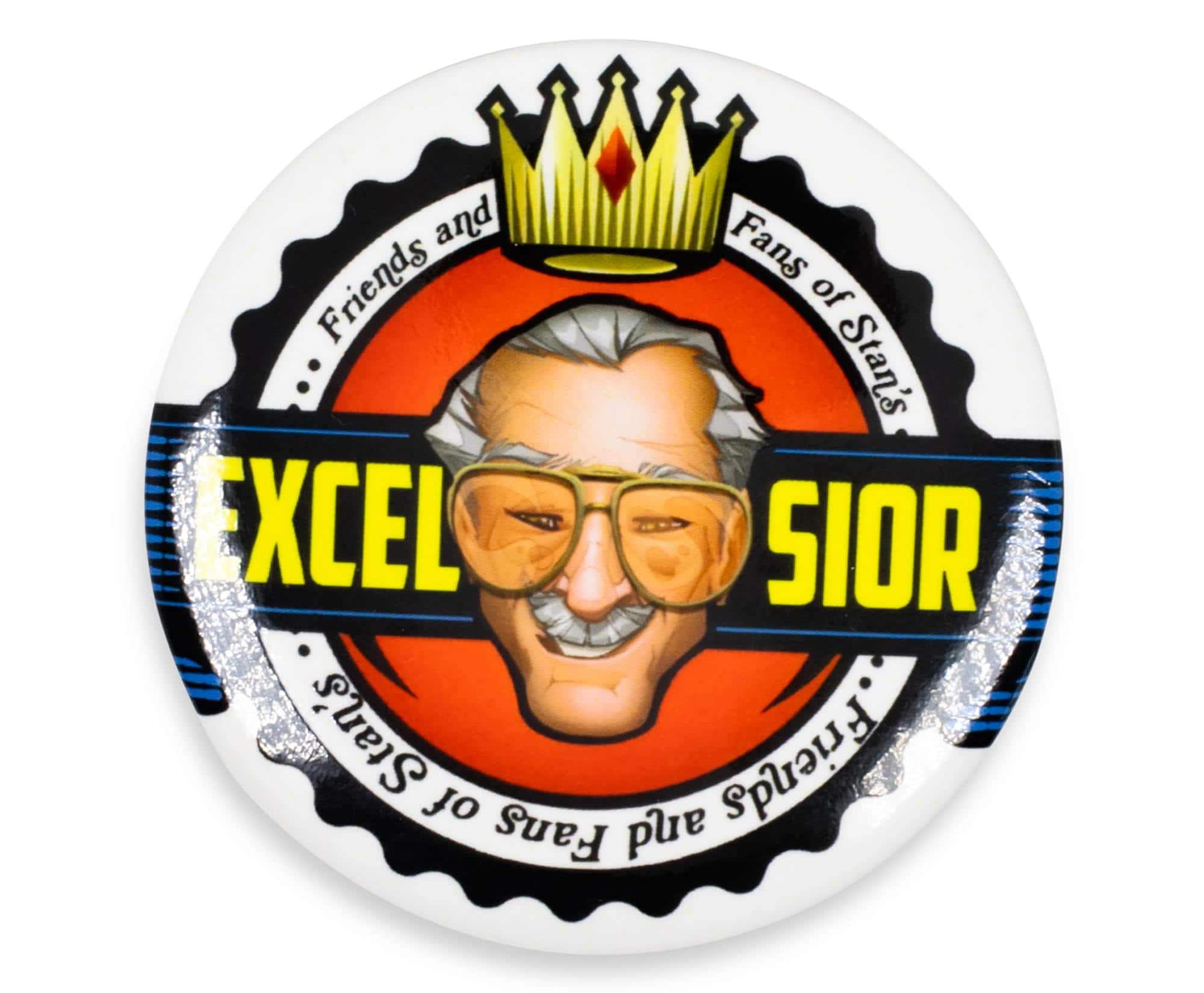 Marvel - Stan Lee Excelsior Button Pin - Red