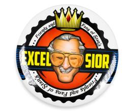 Marvel - Stan Lee Excelsior Button Pin - Red
