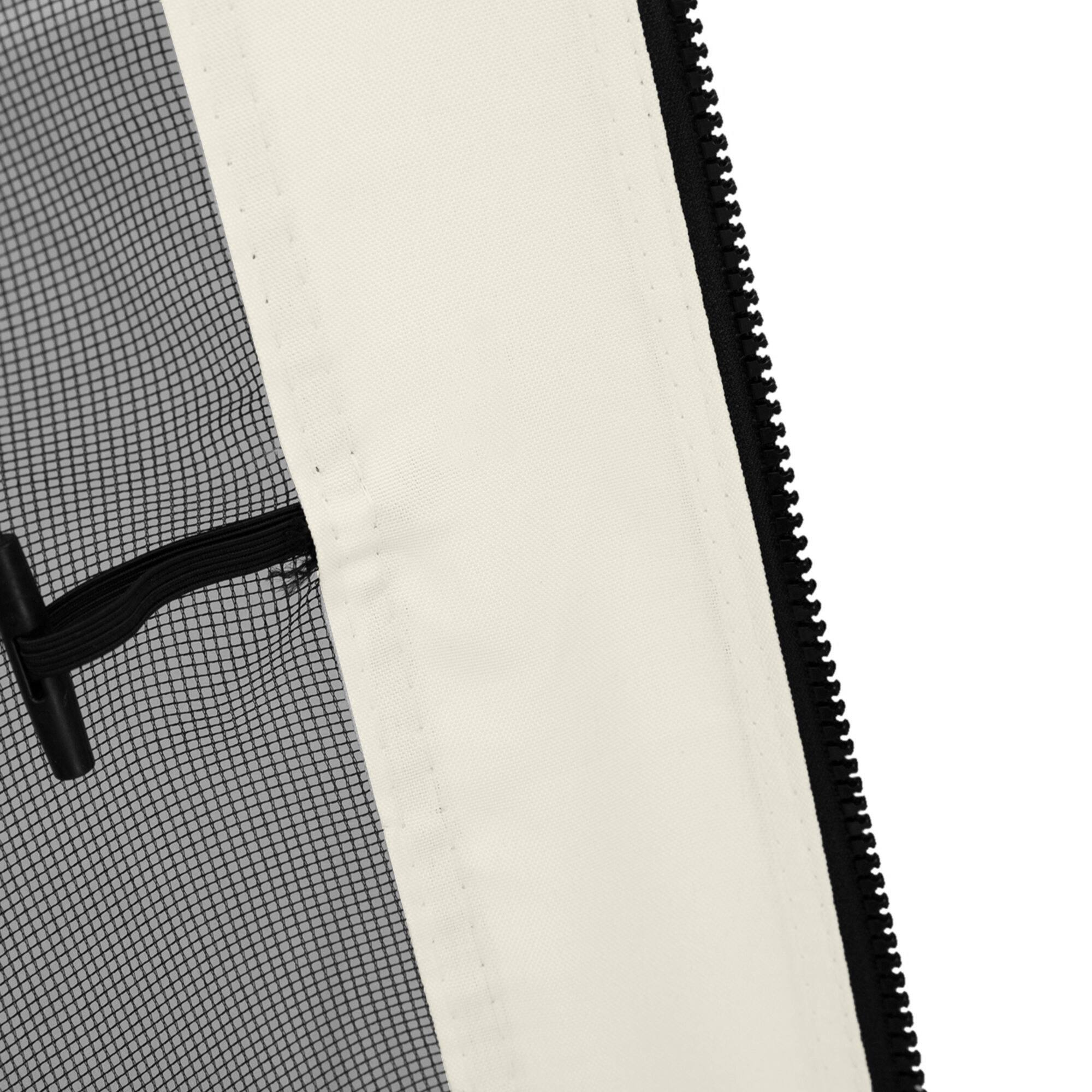 Alt View 5. Outsunny - 10' x 12' Universal Replacement Mesh Sidewall Netting for Patio Gazebos and Canopy Tents with Zippers, Sidewall Only - White.