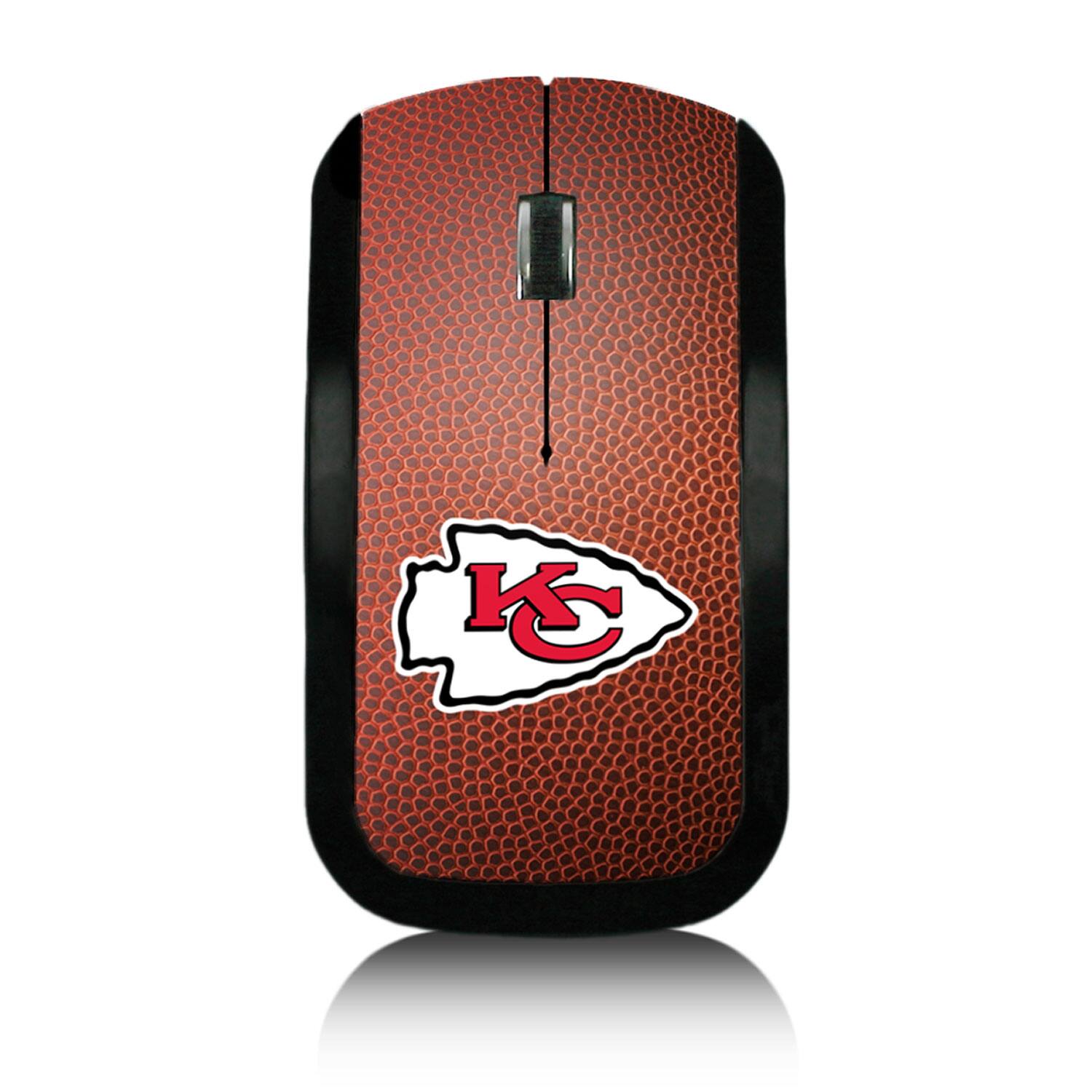 Front. Keyscaper - Kansas City Chiefs Football Design Wireless Mouse - Multicolor.