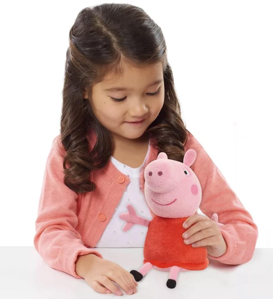 Alt View 1. Just Play - Peppa Pig 6 Inch Bean Plush | Peppa Pig Red Dress - Red.