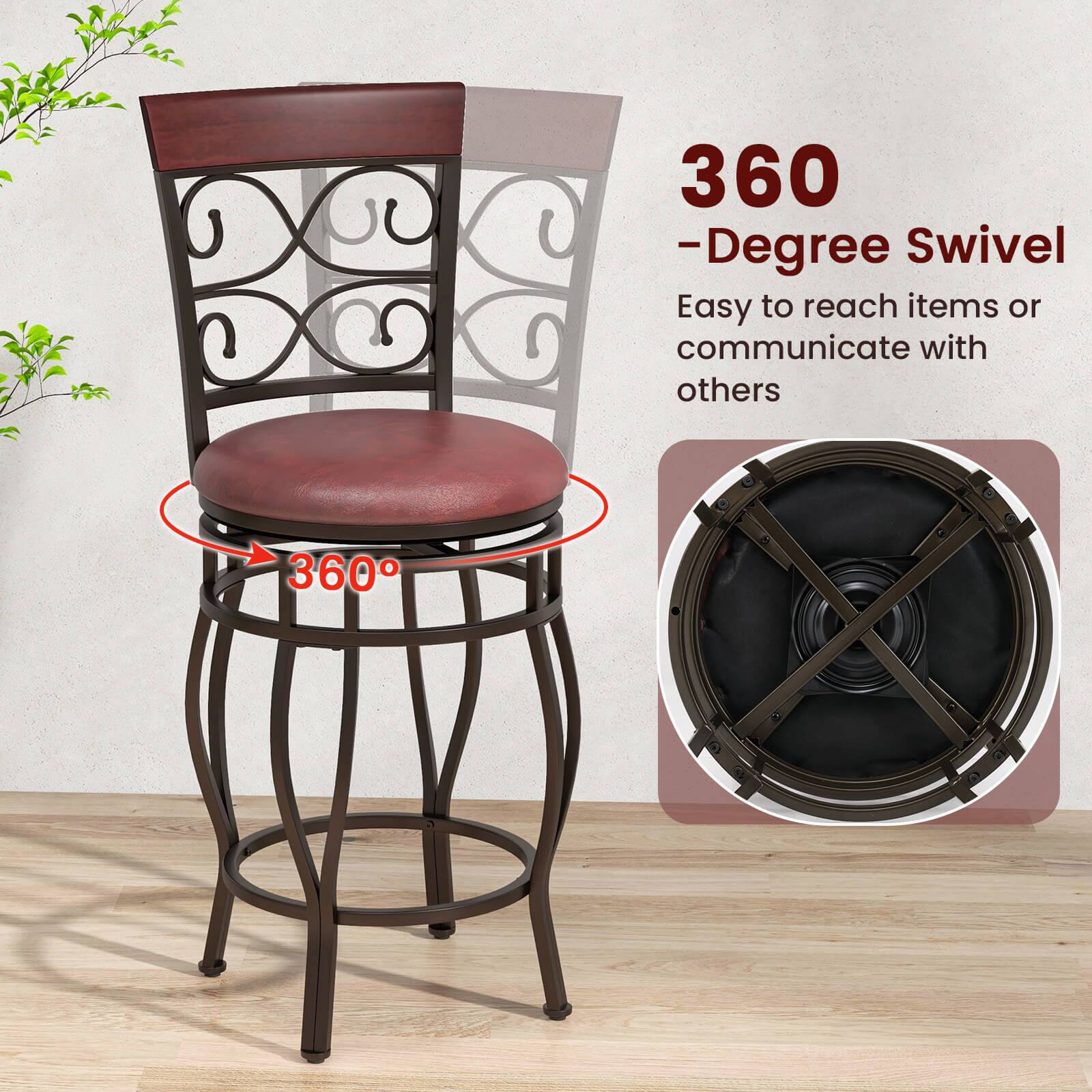 360 Degree Swivel Easy to reach items or communicate with others.