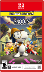 2 NINTENDO SWITCH DELUXE EDITION SNOOPY & The Great Mystery Club PSYCHIATRIC HELP 5t THE DocTOR 15 d 2 EVERYONE E ESRB GameMill entertainment 3 GB - Full game download via GAME-KEY CARD internet required. see back. support.nintendo.com/switch2/gamekeycard