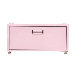 Equator - 24in Laundry Pedestal 11in tall + Rollout Storage Drawer Adjustable feet - Pink