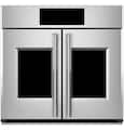 Monogram - Statement 30" Smart Built-In Single Electric Twin Convection with Direct Air Wall Oven with Air Fry - Stainless Steel