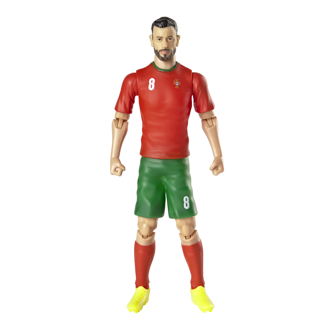 Alt View 1. Banbo Toys - Banbo Toys SOCKERS Portugal National Bruno Fernandes 8" Collectible Soccer Action Figure.