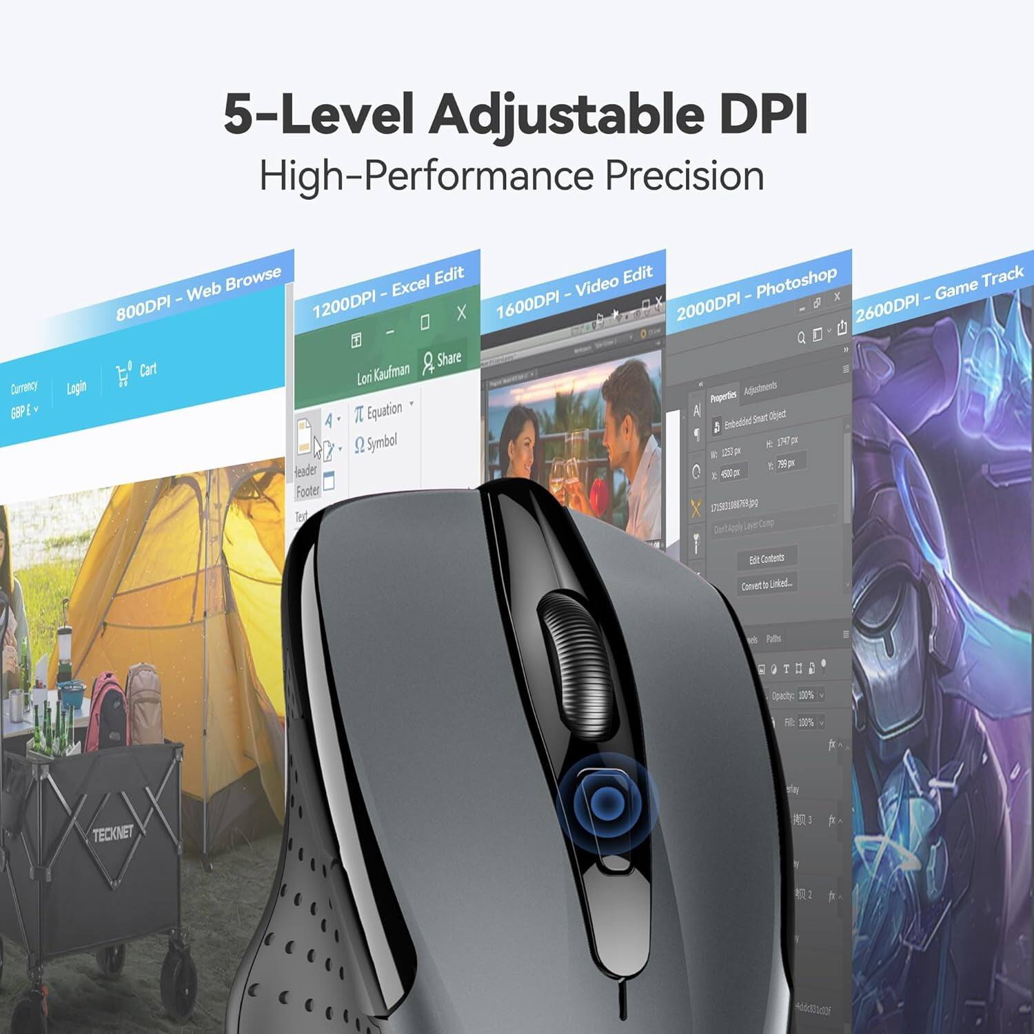 5-Level Adjustable DPI High-Performance Precision

Currency GBP £

Browse Excel Edit Video Edit Photoshop Track Web 1200DPI - 1600DPI - - X Game 800DPI 2000DPI 2600DPI & Share Not Cart Lori Kaufman Login Properties Adjustments Equation Embedded Smart Offer Symbol 1747px 250pm leader 756pm Footer 17:583008676kg LayerComp

Edit Contents

W Polas

BOTHD

Opacity: 00%

Fill: 25%

TECKNET

2
4
4000105