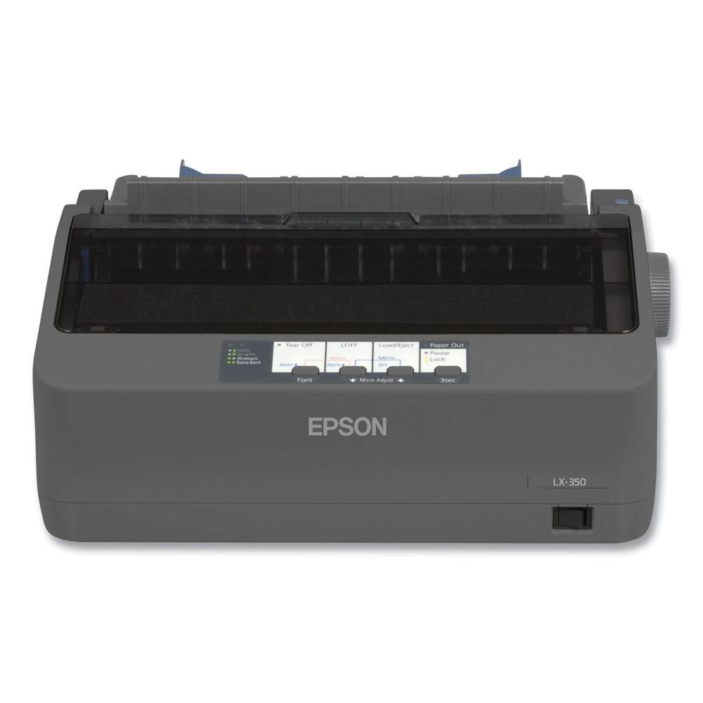 EPSON LX-350

- Tear Off
- Load Paper
- Paper Out
- Font
- Micro Adjust
- 35c

- Amort
- Pause
- Set
- Reset