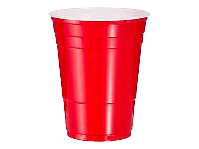 Front. Solo - Cold Cups, 16 oz., 50/Pack - Red.