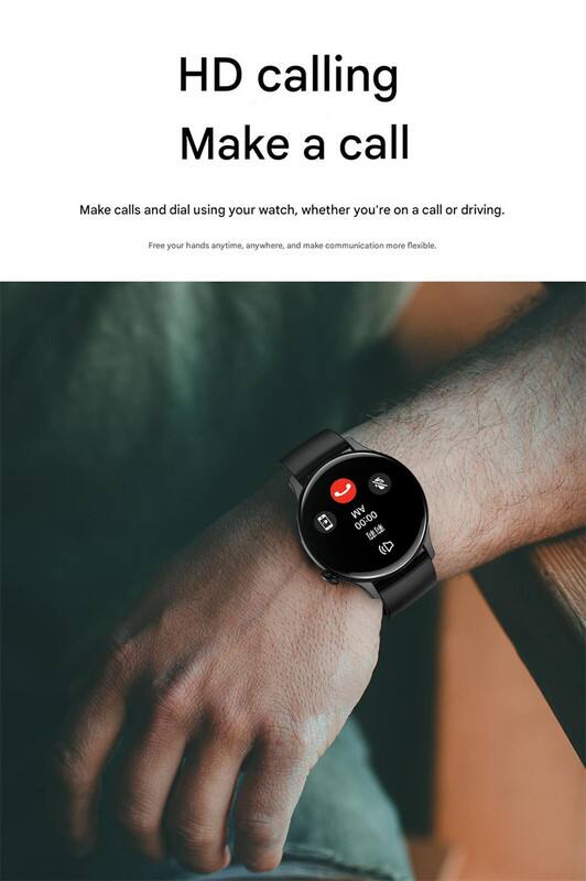 HD calling  
Make a call  

Make calls and dial using your watch, whether you're on a call or driving.  
Free your hands anytime, anywhere, and make communication more flexible.  

AM 00:00