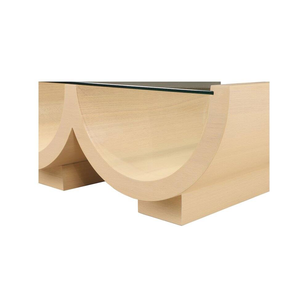 Alt View 3. Meridian Furniture - Beverwil Natural Oak Coffee Table - Brown.