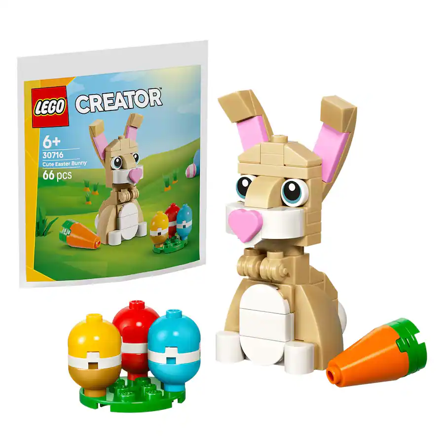 LEGO Creator 30716 Cute Easter Bunny 66 Piece Building Set Tan 30716 ...