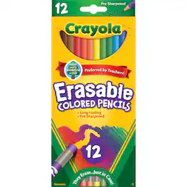 Crayola - Erasable Colored Pencils 12 Count