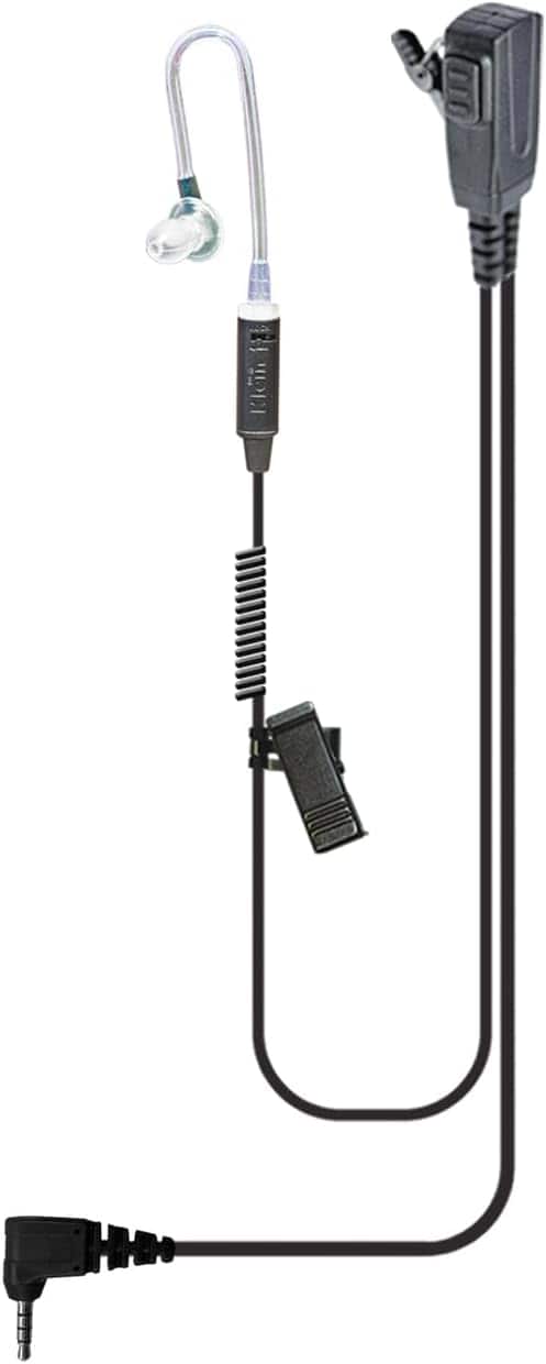 Klein - SIGNAL PRO Wired PTT Headset Compatible With Sonim XP3 Headset - Black