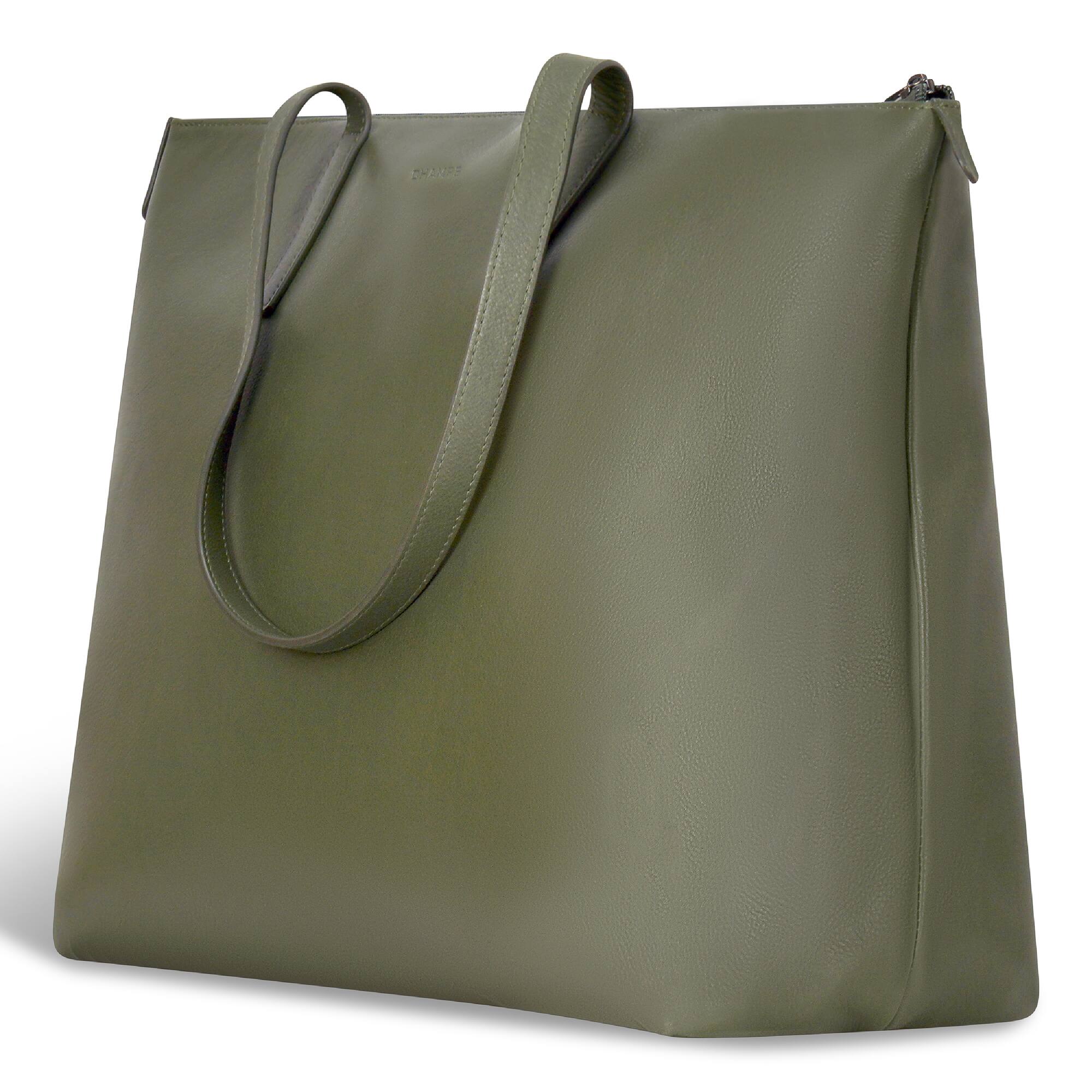 Angle. Champs - OB-413-KHAKI (BUSINESS TOTE) - Khaki.