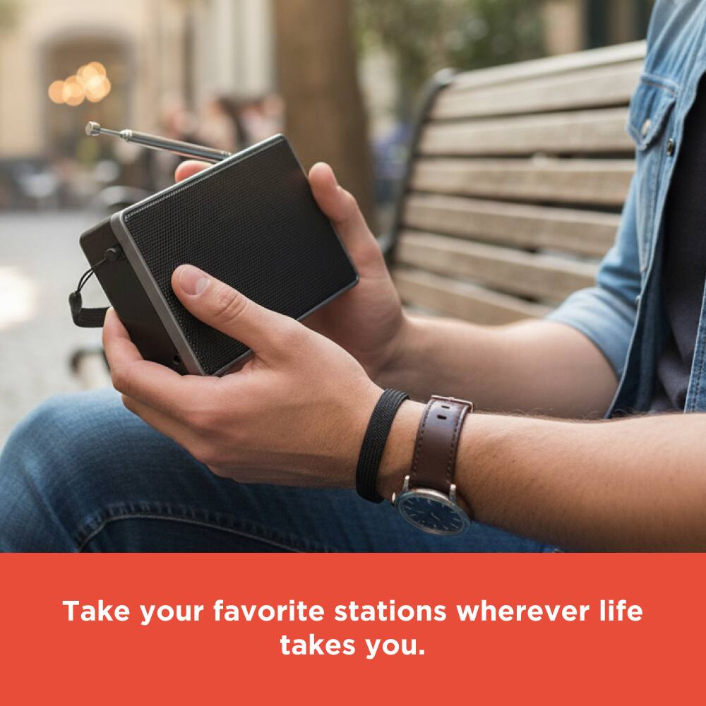 Take your favorite stations wherever life takes you.