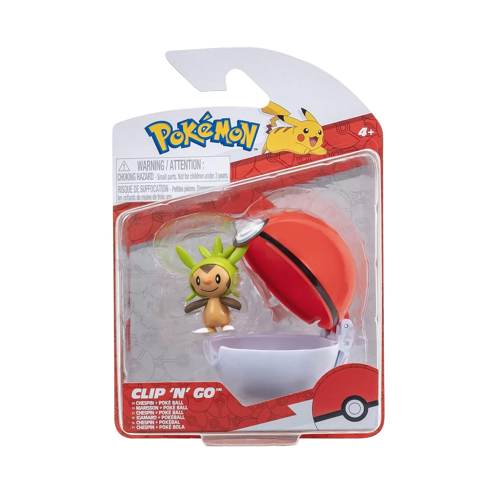 POKEMON - WARNING/ATTENTION: CHOKING HAZARD - Small parts. Not for children under 3 years. RISQUE DE SUFFOCATION - Petites pièces. Danger. Les enfants de moins de trois ans.

CLIP 'N' GO - CHESPIN + POKE BALL
- CHESPIN 4 POKE BALL
- IGAMARO 1 POKE BALL
- CHESPIN + POKE BALL
- CHESPIN + POKE BALL
- CHESPIN + POKE BALL
- CHESPIN + POKE BALL
- CHESPIN + POKE BALL
- CHESPIN + POKE BALL
- CHESPIN + POKE BALL
- CHESPIN + POKE BALL
- CHESPIN + POKE BALL
- CHESPIN + POKE BALL
- CHESPIN + POKE BALL
- CHESPIN + POKE BALL
- CHESPIN + POKE BALL
- CHESPIN + POKE BALL
- CHESPIN + POKE BALL
- CHESPIN + POKE BALL
- CHESPIN + POKE BALL
- CHESPIN + POKE BALL
- CHESPIN + POKE