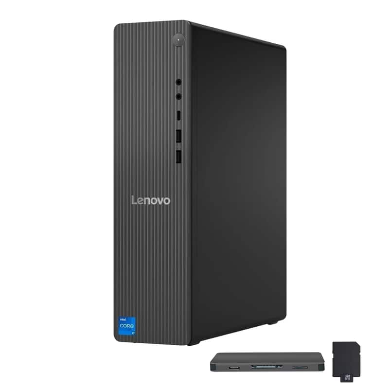 Lenovo - IdeaCentre Tower,Intel Core i7-14700,64GB RAM,4TB SSD+1TB Docking Station,Intel UHD Graphics 770,Win 11 - Gray