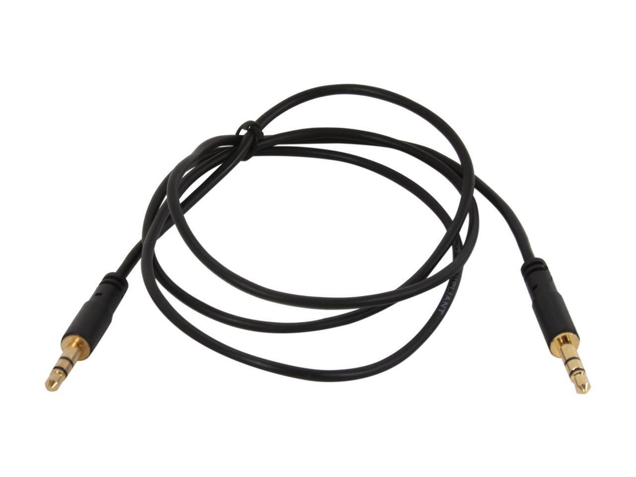 Alt View 1. StarTech.com - StarTech.com MU3MMS Slim 3.5mm Stereo Audio Cable Male to Male.