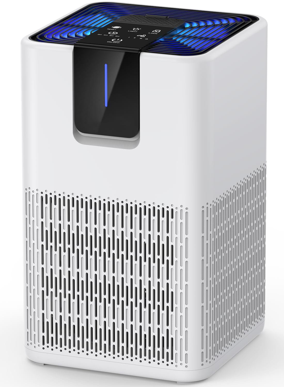 GlowWise - H13 HEPA Air Purifier for Large Room (1250 Ft²), 15dB Quiet Sleep Mode, Removes Pet Dust/Odor/Smoke with Aromatherapy - White