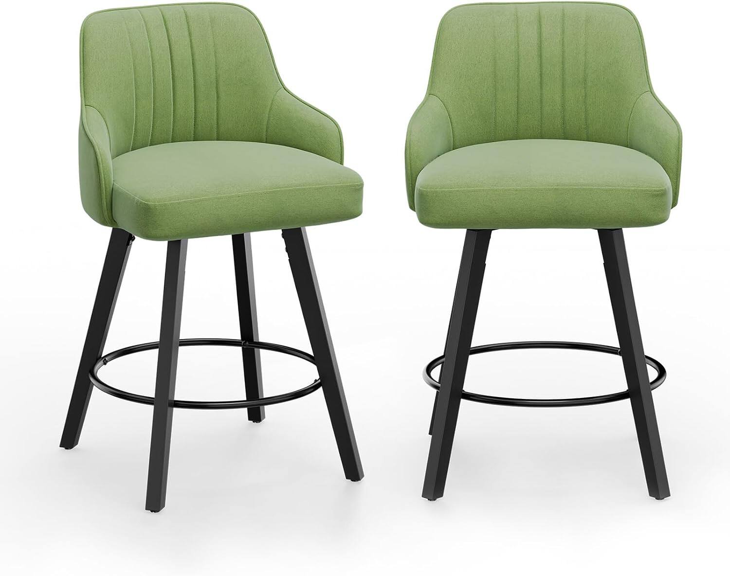 Grass Green Fabric-Set of 2