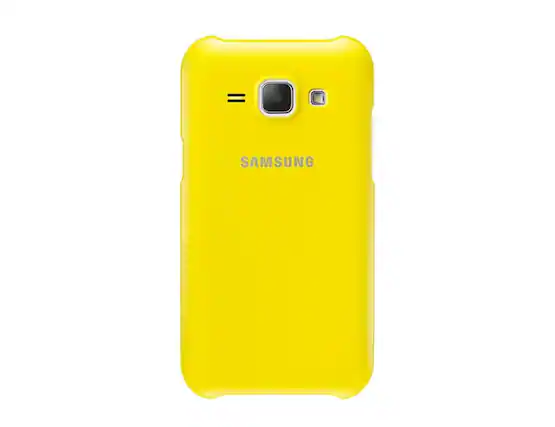 Front. Samsung - Samsung Galaxy J1 I Color: Yellow - yellow.
