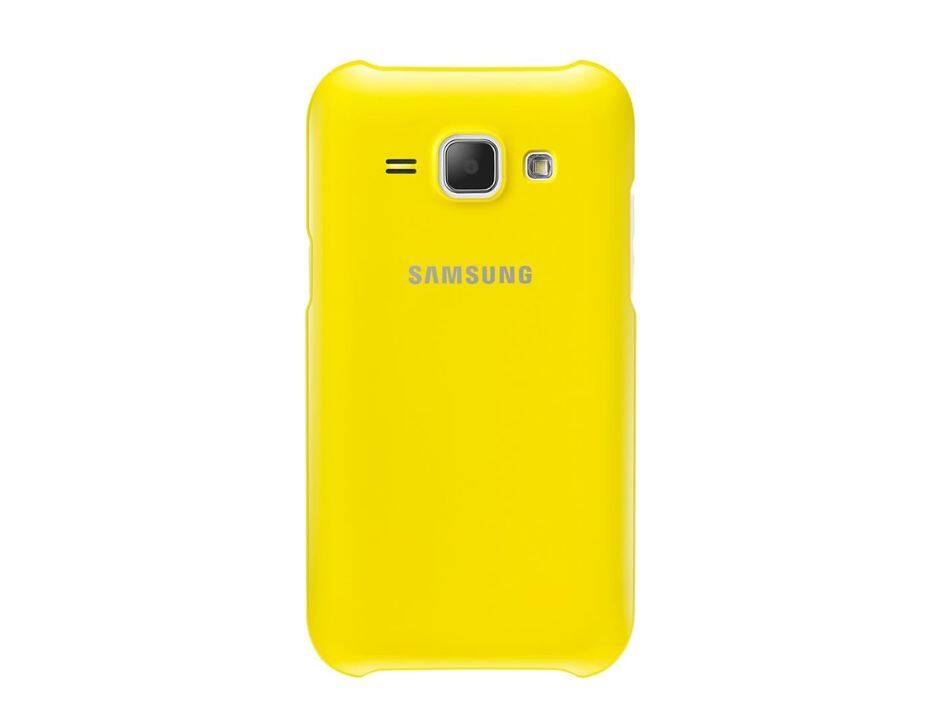 Front. Samsung - Samsung Galaxy J1 I Color: Yellow - yellow.