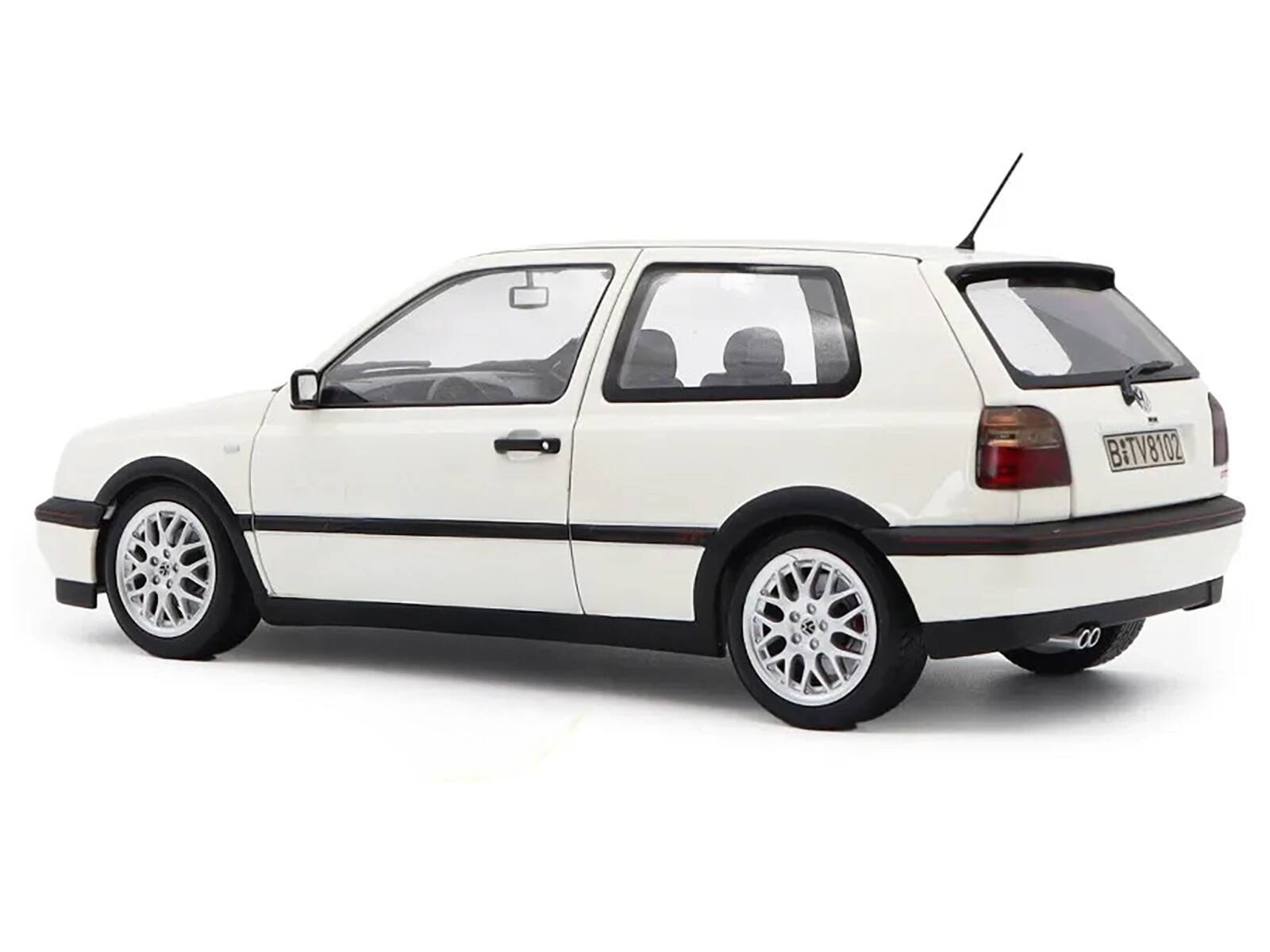 Alt View 1. Norev - 1996 Volkswagen Golf GTI Candy White "20 Years Anniversary Edition" 1/18 Diecast Model Car by Norev - White.