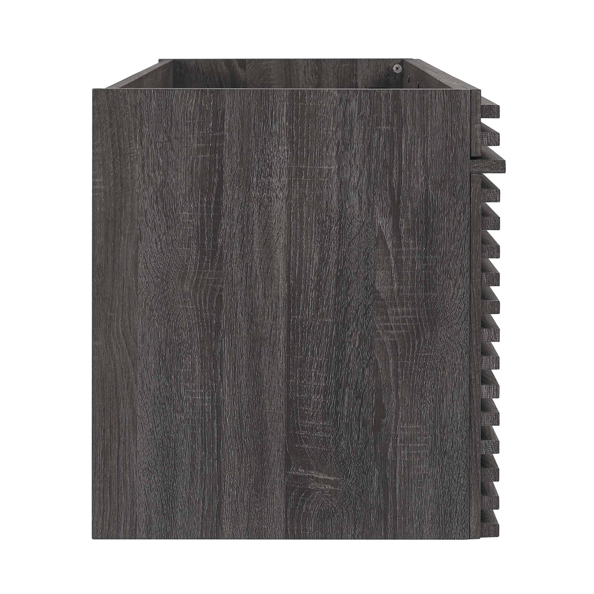 Alt View 1. Modway - Render 48" Wall-Mount Bathroom Cabinet Basin Not Included by Modway - Charcoal.