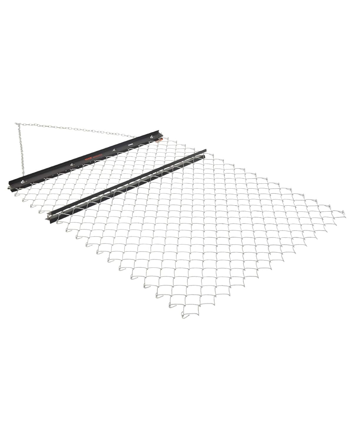 VEVOR - Drag Harrow, 4 x 5 ft Chain Harrow-Made from Q235 Steel, UTV Tractor Attachments for Landscape Leveling or Sod Prepping - Black