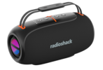 Front. RadioShack - RadioShack 80W IPX5 Bluetooth Speaker Black & Orange - Black.