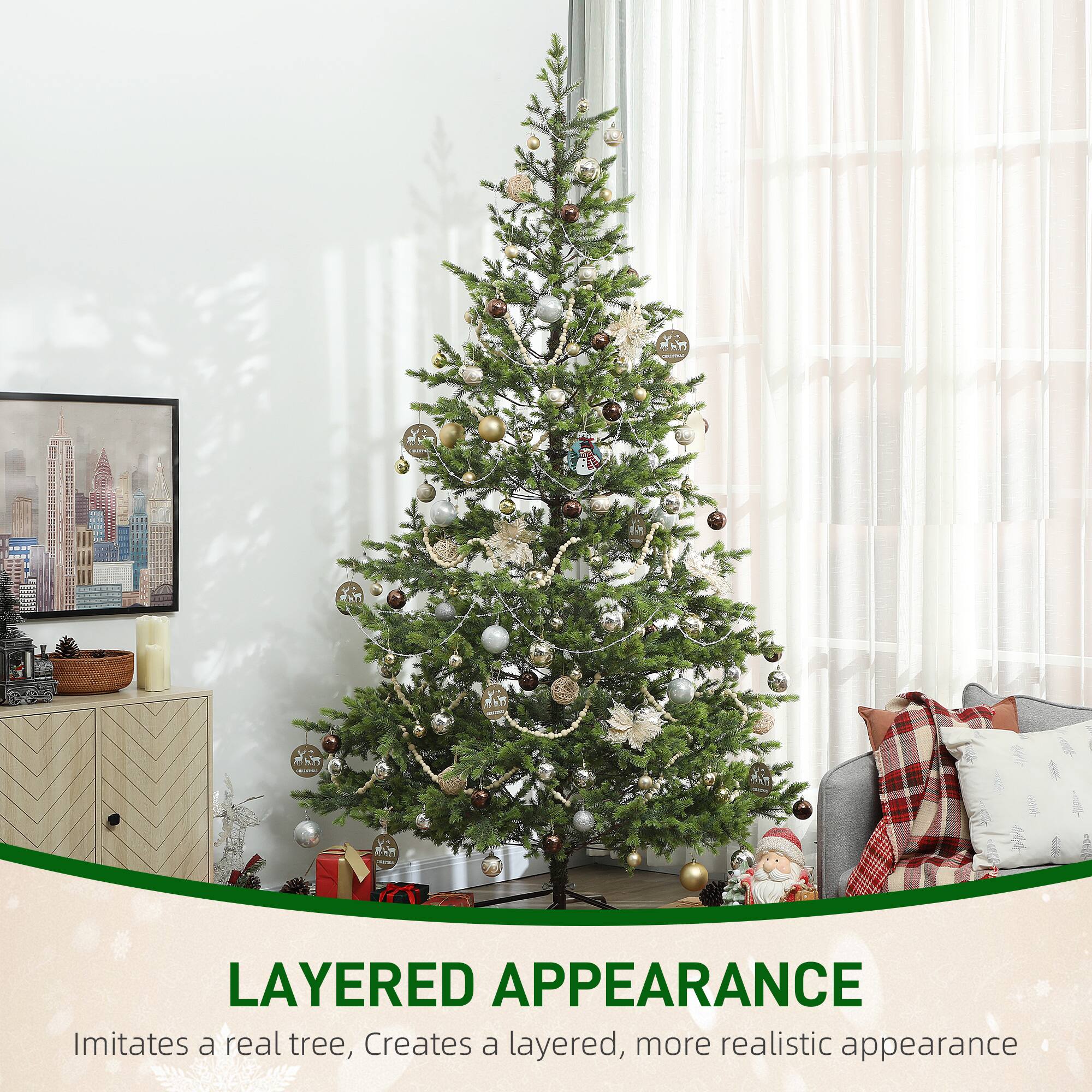 **Layered Appearance**

Imitates a real tree, creates a layered, more realistic appearance.