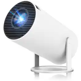 The Best Inks - Mini Projector Support 4k 1080p Portable With Dual Band Wifi6 5g Wireless 5.2 Android 11 160 Ansi Lumens 180° - HY300 Pro