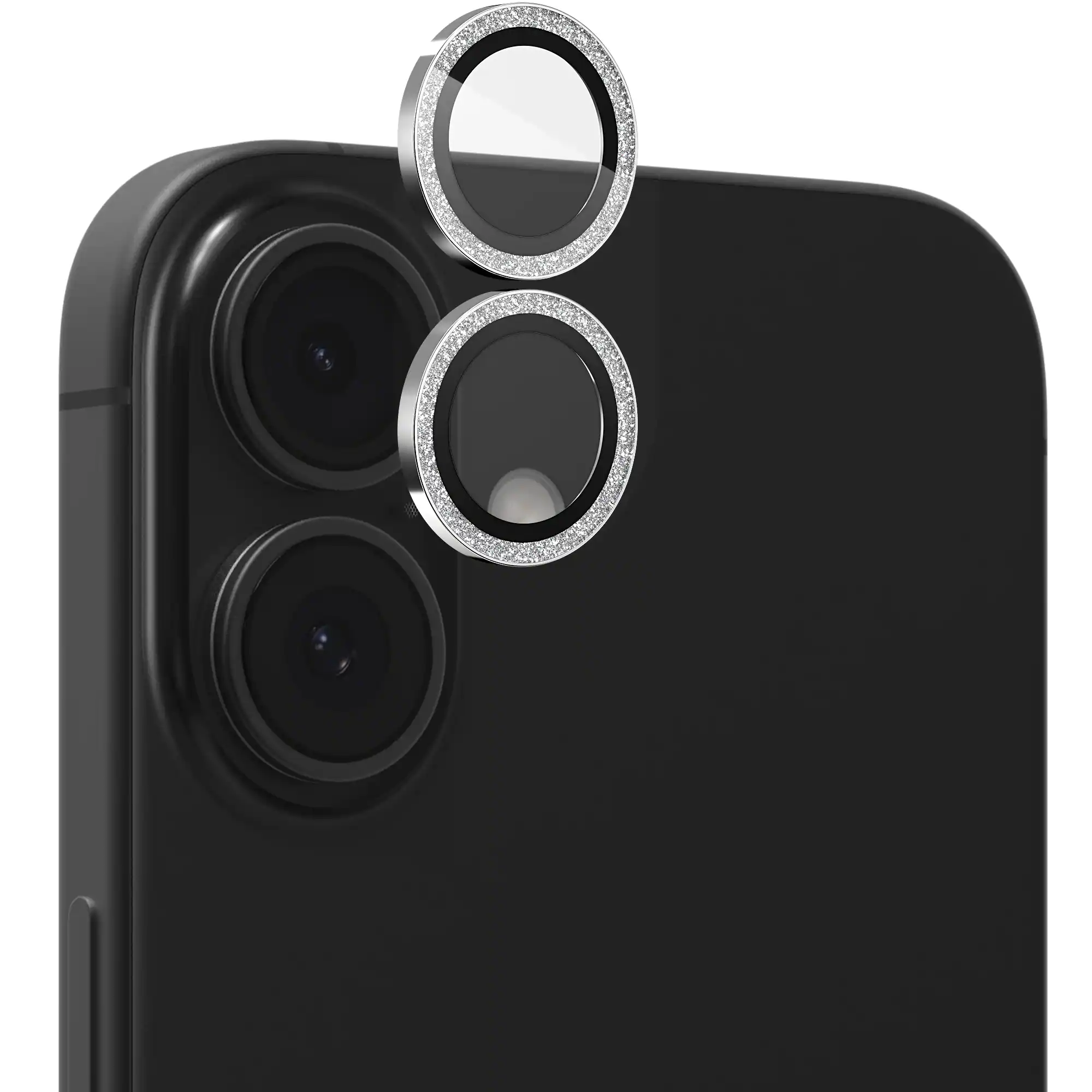 ZAGG - InvisibleShield Glass Elite Anti-Reflective Lens Protector for Apple iPhone 16/16 Plus - Glitter