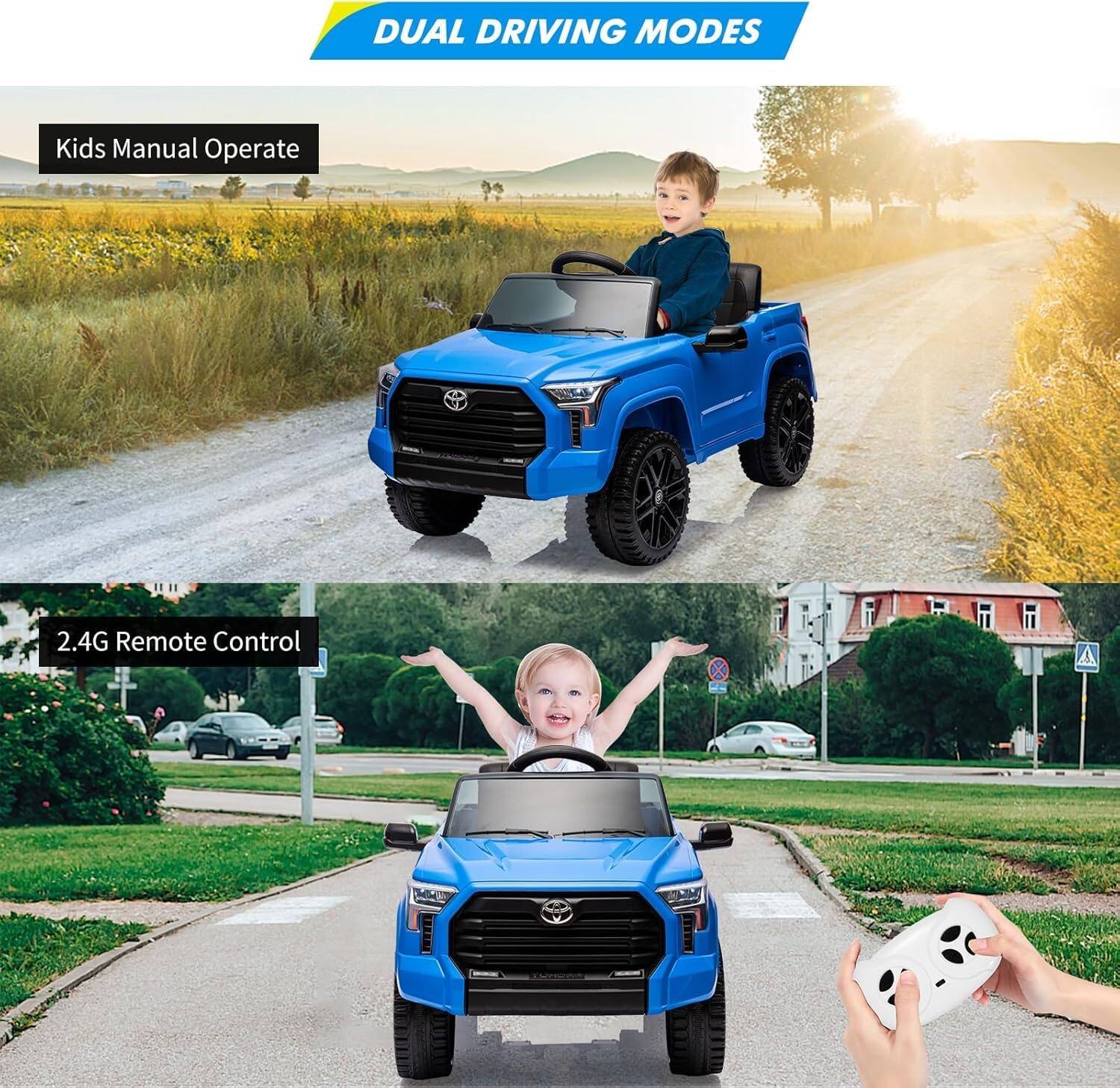 DUAL DRIVING MODES

Kids Manual Operate

2.4G Remote Control
