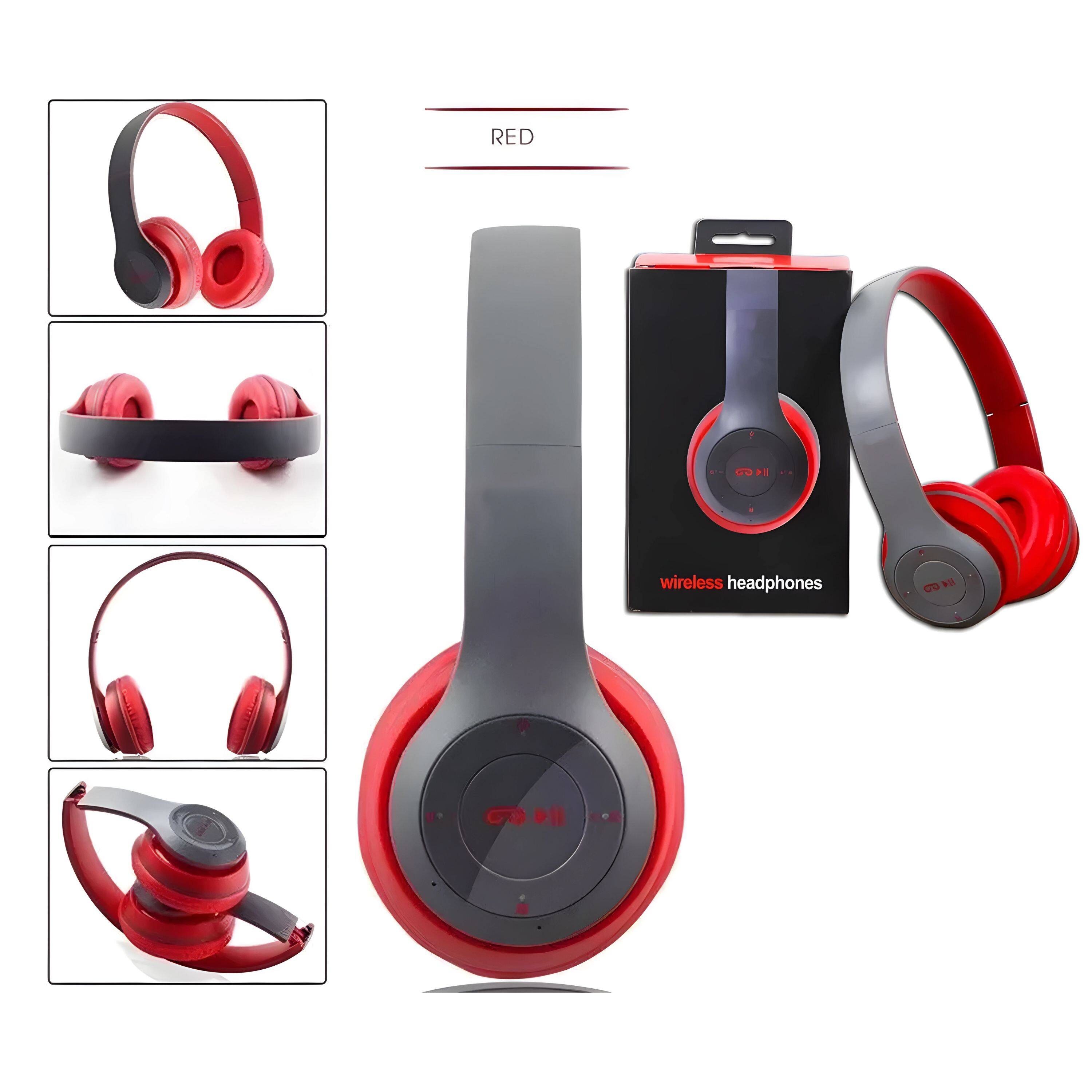 RED  
wireless headphones