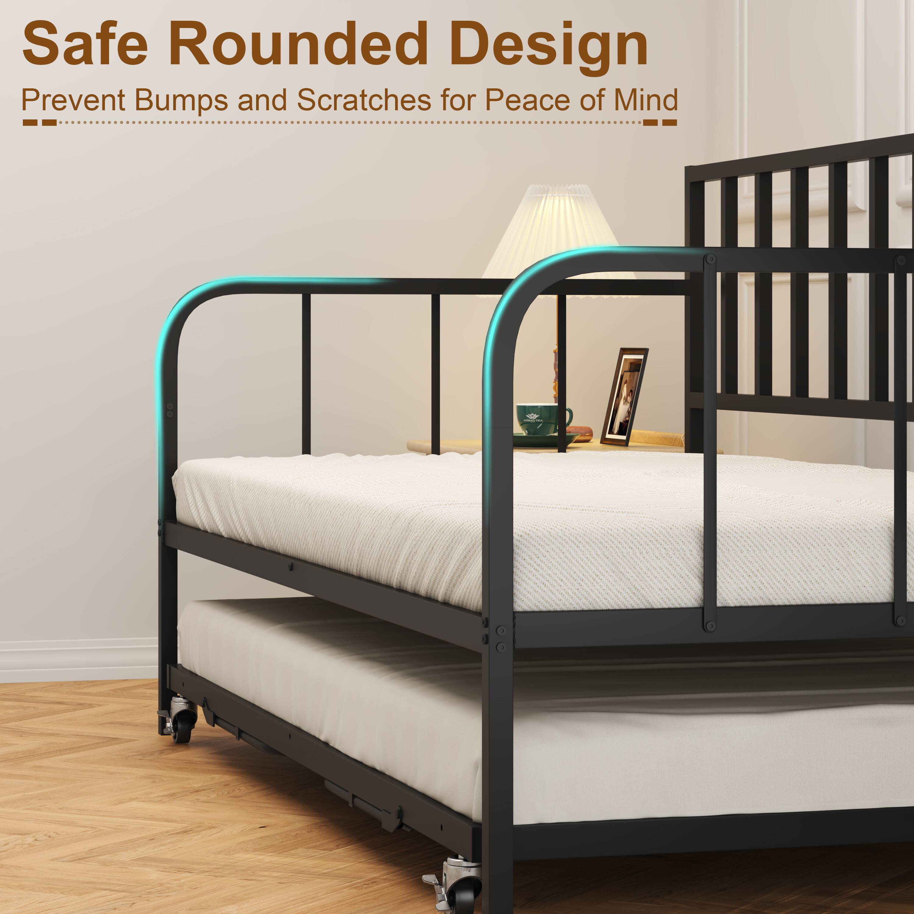 Safe Rounded Design  
Prevent Bumps and Scratches for Peace of Mind