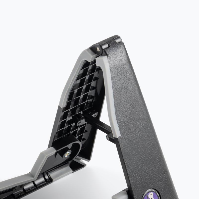 Angle. On Stage Stands - On-Stage GS6000B Folding Mighty Ukulele Stand - Black.